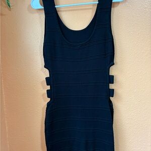 Chic Black Cut-Out Mini Dress